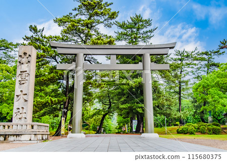 Izumo Taisha Shrine's torii gate Izumo Taisha Shrine's torii gate 115680375
