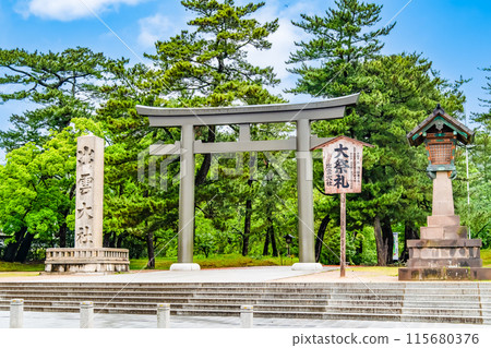 出雲大社的鳥居門 出雲大社的鳥居門 115680376