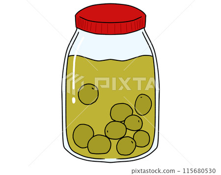 Plums in a jar 115680530