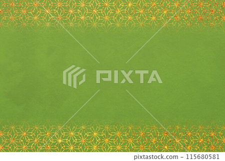 Glitter_Round hemp leaf_Green background Glitter_Round hemp leaf_Green background 115680581