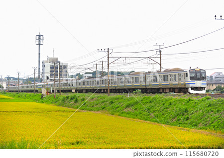 Uchibo Line, Sodegaura-Iwane, JR East, E217 series, Y-9 formation (Kamakura) Uchibo Line, Sodegaura-Iwane, JR East, E217 series, Y-9 formation (Kamakura) 115680720