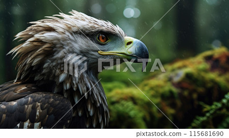 White-tailed eagle. Scientific name: Haliaeetus albcilla 115681690