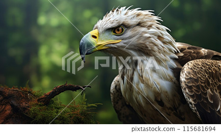 White-tailed eagle. Scientific name: Haliaeetus albcilla 115681694
