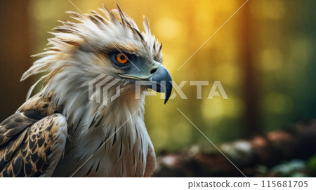 White-tailed eagle. Scientific name: Haliaeetus albcilla 115681705
