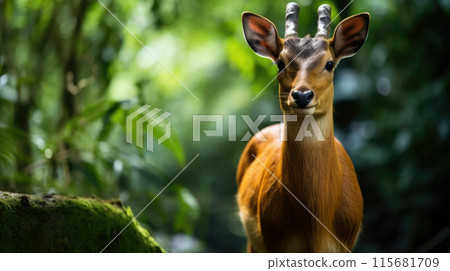 Muntjac (Muntiacus reevesi), also known as the Chinese muntjac, is a muntjac species found widely in southeastern China Muntjac (Muntiacus reevesi), also known as the Chinese muntjac, is a muntjac species found widely in southeastern China 115681709