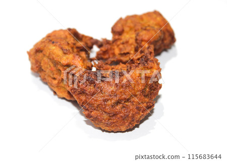 A picture of pakora with selective focus A picture of pakora with selective focus 115683644