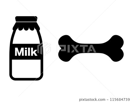 牛奶骨圖標 115684739