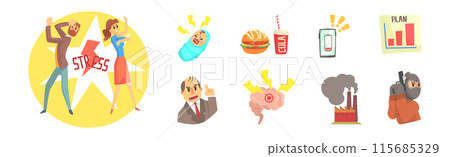 Stress Different Source and Cause Item Vector Set Stress Different Source and Cause Item Vector Set 115685329