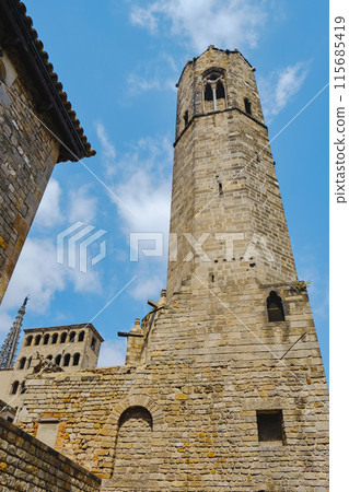 belfry of Chapel of Santa Agata, Barcelona, Spain 115685419