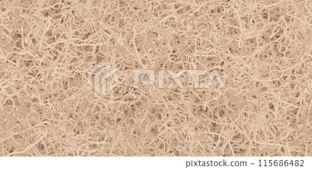 Brown shredded paper or hay box filler seamless pattern 115686482