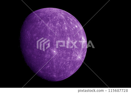 Planet Mercury in space. Elements of this image furnished by NASA Planet Mercury in space. Elements of this image furnished by NASA 115687728