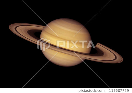 Planet Saturn on a dark background. Elements of this image furnished by NASA Planet Saturn on a dark background. Elements of this image furnished by NASA 115687729