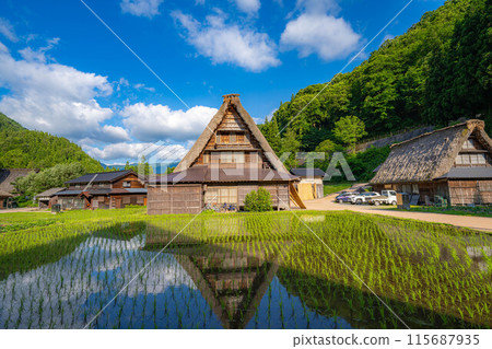 [世界遺產] 初夏的五簇山/菅沼合掌造村落[富山縣] 115687935