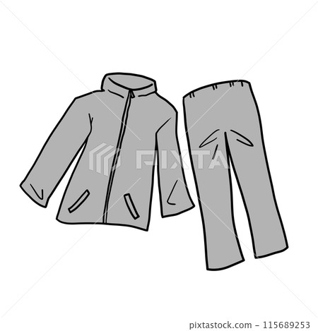 Rainwear illustrations 115689253