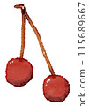 illustration of red cherries 115689667