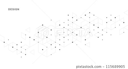 Abstract geometric technological background. Vector creative design. Abstract geometric technological background. Vector creative design. 115689905