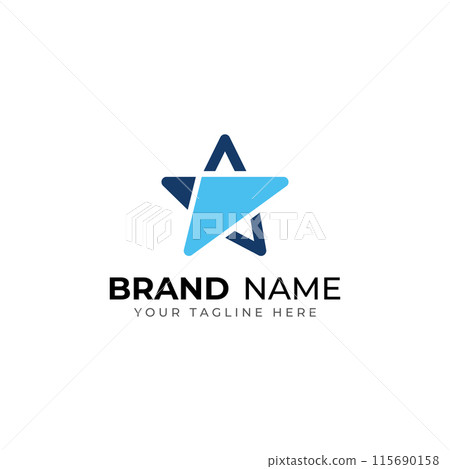 Star logo.Star logo for business and company.With modern vector illustration concept. Star logo.Star logo for business and company.With modern vector illustration concept. 115690158
