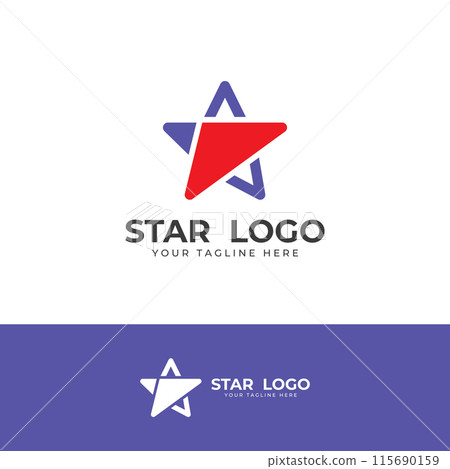 Star logo.Star logo for business and company.With modern vector illustration concept. 115690159