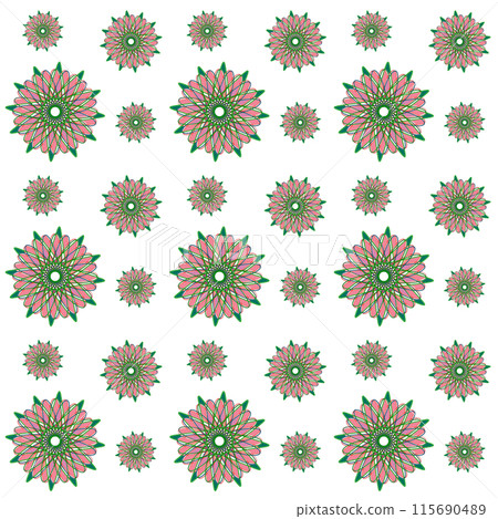 seamless pattern with ethnic ornament 115690489