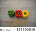 Large three-colored peppers 115690646