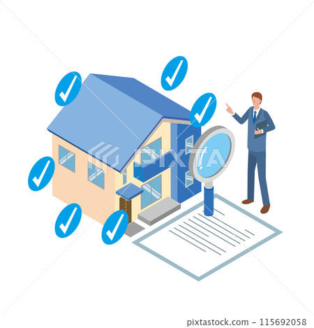 Male real estate appraiser 115692058