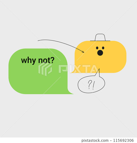 funny message bubbles template 115692306