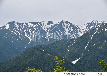 Mount Kurate in the Iide Mountain Range Mount Kurate in the Iide Mountain Range 115692469