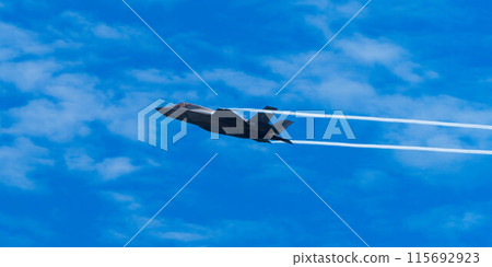 Maneuvering fighter jet F-35 Lightning Maneuvering fighter jet F-35 Lightning 115692923