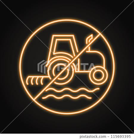 No tilling neon line icon 115693395