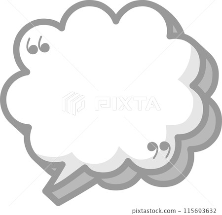 3d black and white color speech bubble balloon with quotation marks, icon sticker memo keyword planner text box banner, flat png isolated transparent element design 3d black and white color speech bubble balloon with quotation marks, icon sticker memo keyword planner text box banner, flat png isolated transparent element design 115693632
