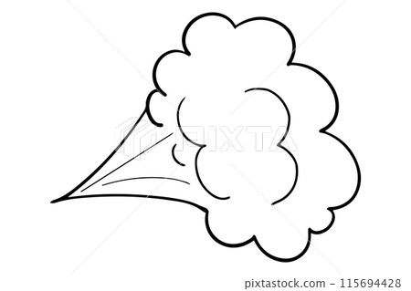 Comic speed motion effect, clouds way, trail set fast wind swirl, puff poof elements isolated on white background. Blow explosion Comic speed motion effect, clouds way, trail set fast wind swirl, puff poof elements isolated on white background. Blow explosion 115694428
