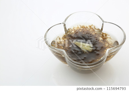 Mozuku seaweed vinegar glass container 115694793