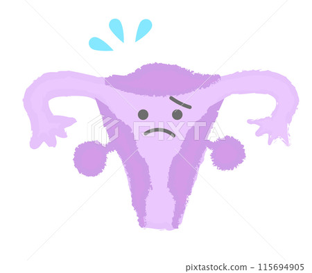 子宮沒有能量手寫體 115694905