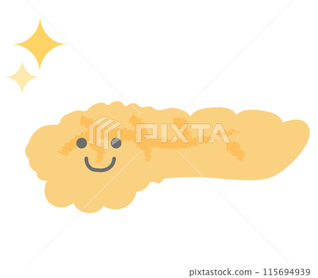 健康的胰臟手繪人物 健康的胰臟手繪人物 115694939
