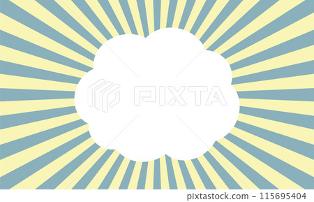 濃線綠色黃色氣球雲 115695404