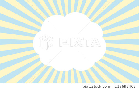 濃線寶寶綠黃色氣球雲 115695405