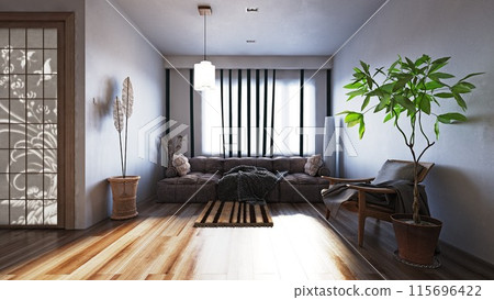 modern living room interior. modern living room interior. 115696422