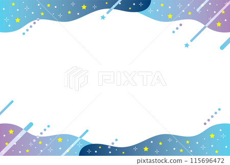 Milky Way, Tanabata, starry sky, shooting star frame 115696472