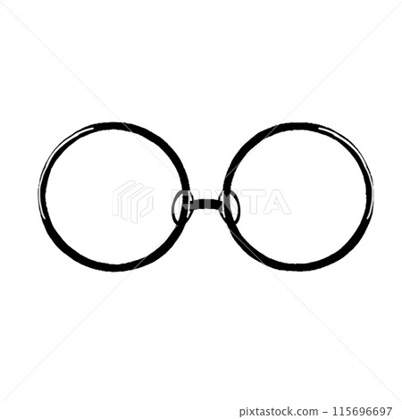 Illustration of simple glasses 115696697
