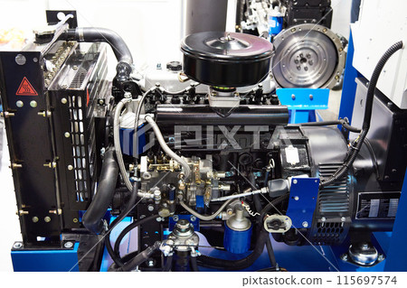 Diesel engine with synchronous generator Diesel engine with synchronous generator 115697574