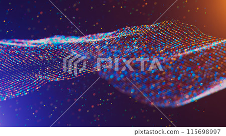 Abstract digital background. Big data visualization.  115698997