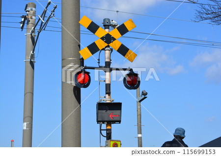 鐵軌鐵路道口 115699153