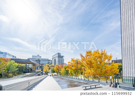 Tachikawa Green Springs Cascade Stairs River Square A place of relaxation for Tachikawa citizens 115699932