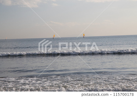 People surfing in the sea of Shonan 115700178