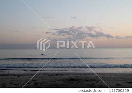 Sunset over the sea 115700209