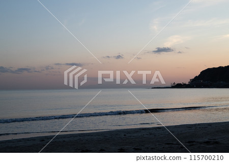 Sunset over the sea 115700210