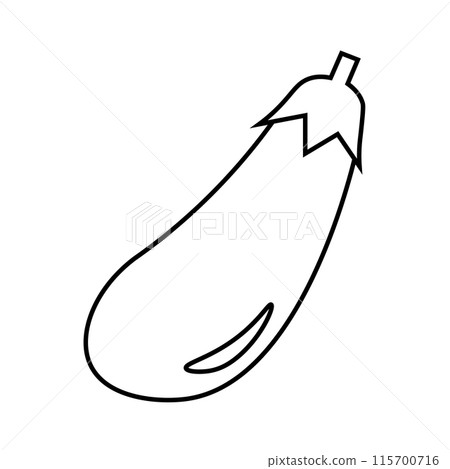 Eggplant line drawing 115700716