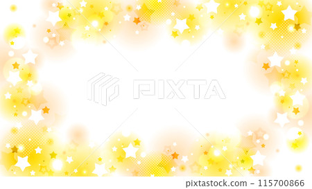 Sparkling fluffy star frame 16:9 115700866