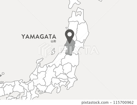 Yamagata Prefecture Yamagata Map 115700962