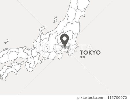 Tokyo, Tokyo Prefecture, Map 115700970
